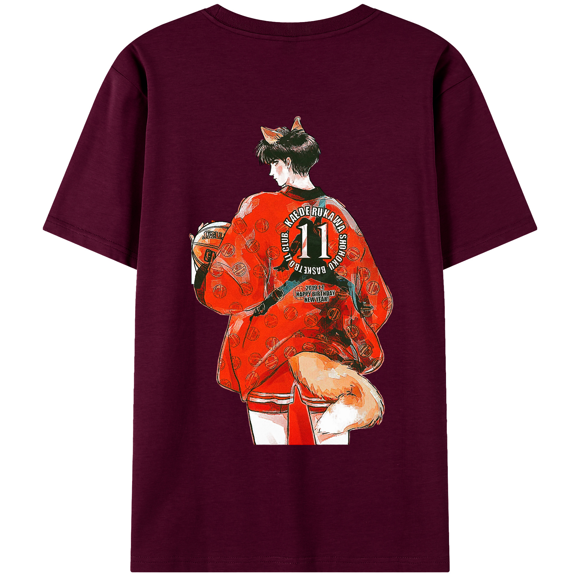 （画像用） SLAM DUNK／スラムダンク レディース半袖Tシャツ(バックプリント)